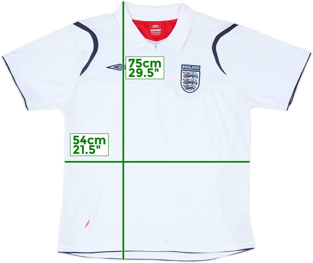 2004-05 England Umbro 1/4 Zip Polo Shirt - 9/10 - (L)