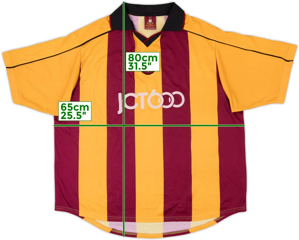 2001-03 Bradford City Home Shirt - 7/10 - (XXL)