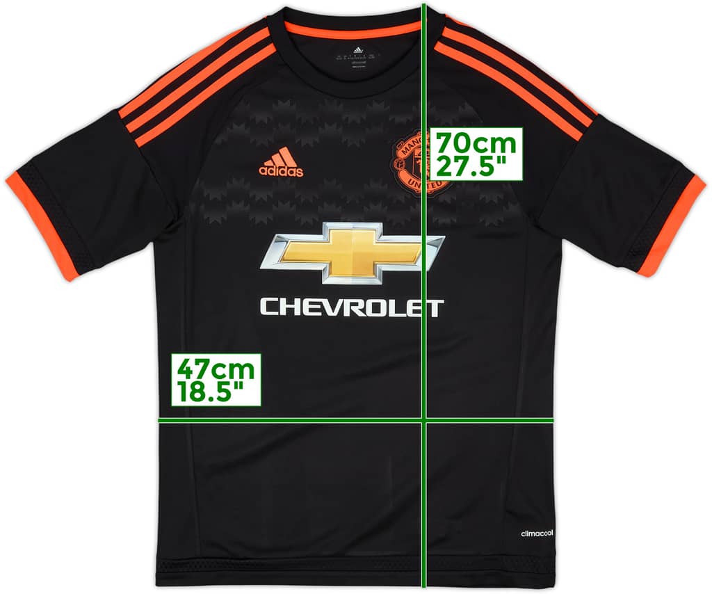 2015-16 Manchester United Third Shirt - 8/10 - (XL.Boys)