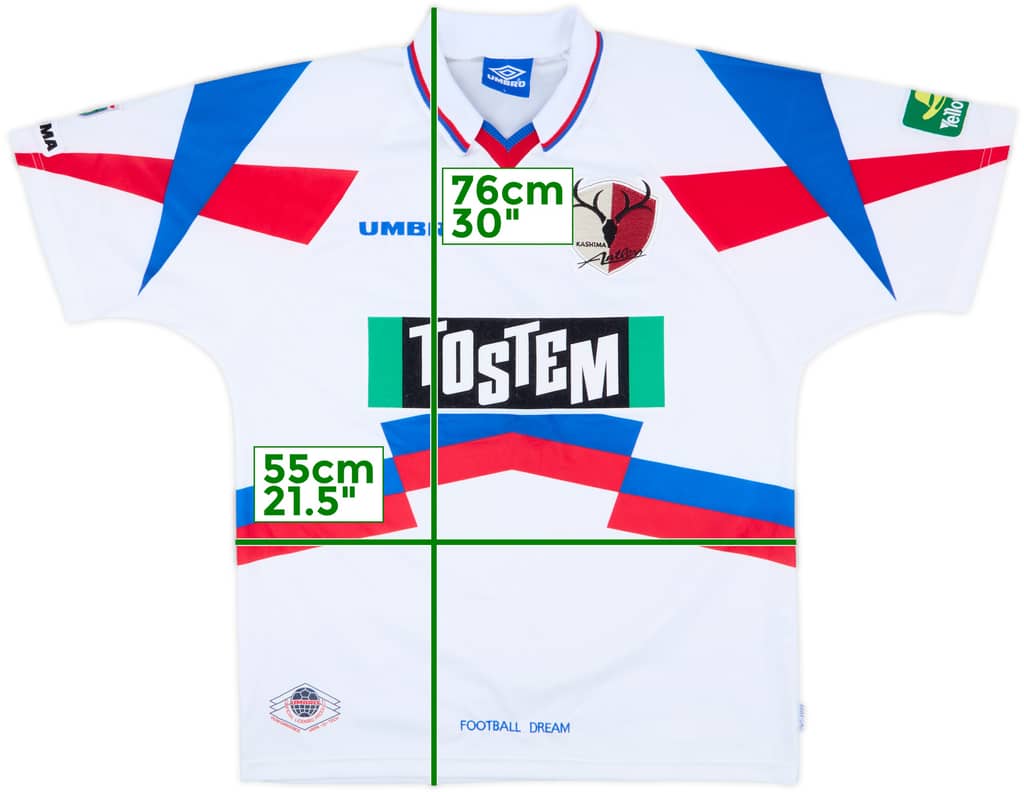 1997 Kashima Antlers Away Shirt - 9/10 - (L)