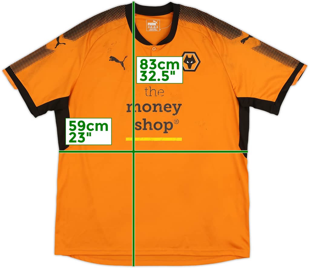 2017-18 Wolves Home Shirt - 4/10 - (XXL)