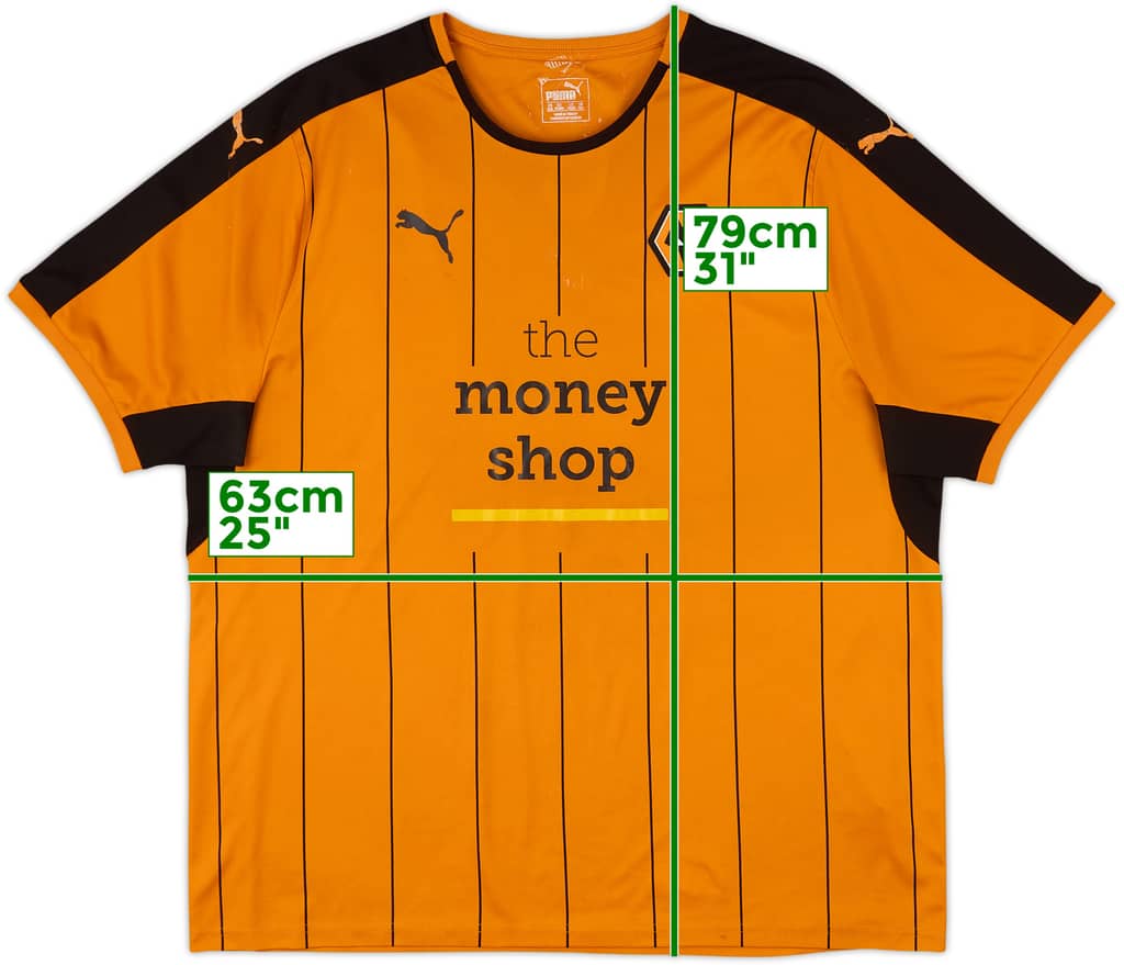 2016-17 Wolves Home Shirt - 5/10 - (XXL)
