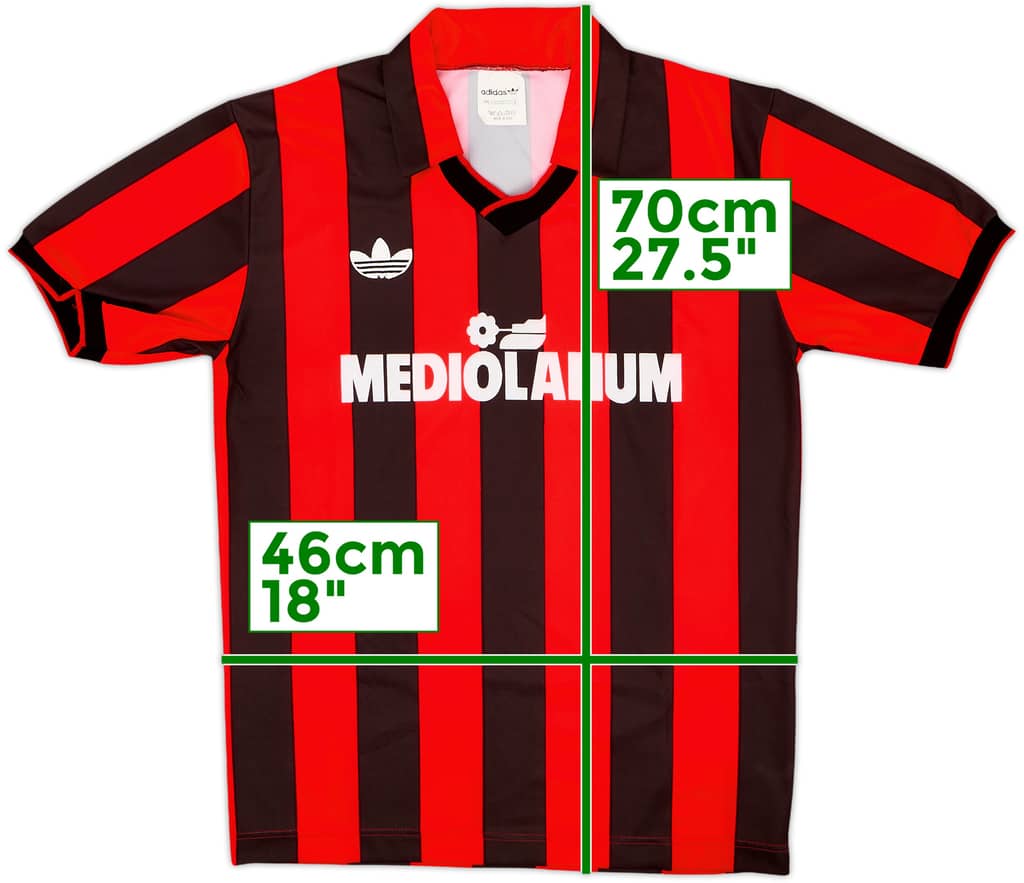 1990-91 AC Milan Basic Home Shirt - 9/10 - (S)