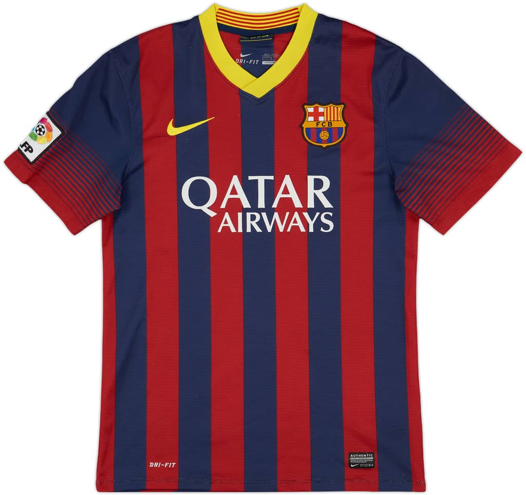 2013-14 Barcelona Home Shirt Messi #10 - 7/10 - (S)