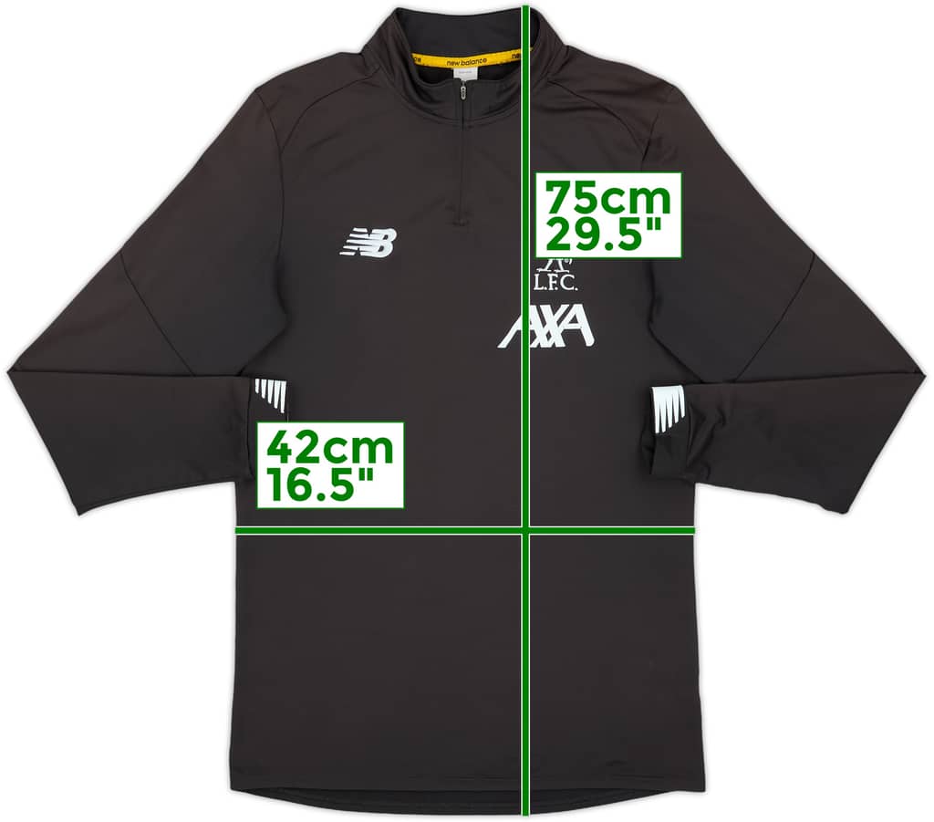 2019-20 Liverpool New Balance 1/4 Zip Drill Top - 4/10 - (S)