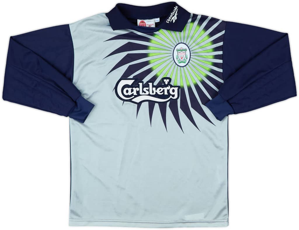 1997-98 Liverpool GK Shirt - 6/10 - (XL.Boys)