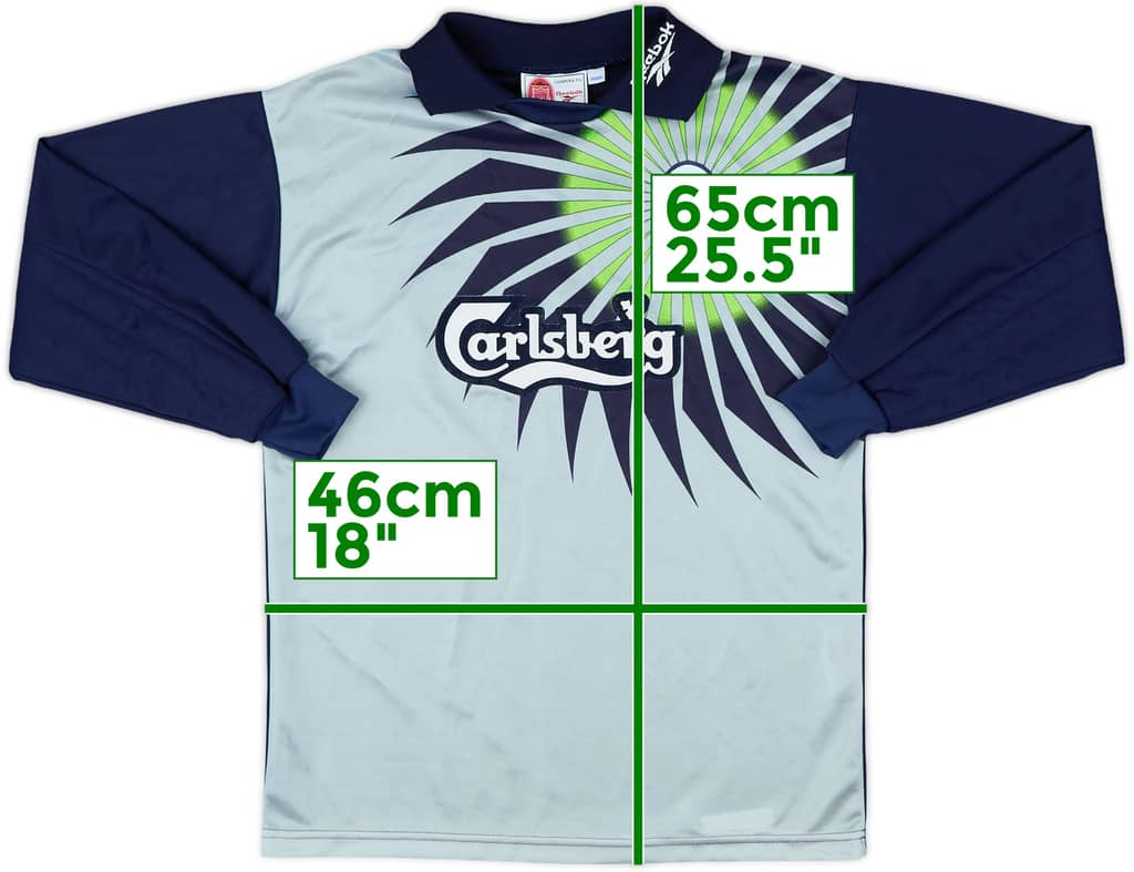1997-98 Liverpool GK Shirt - 6/10 - (XL.Boys)
