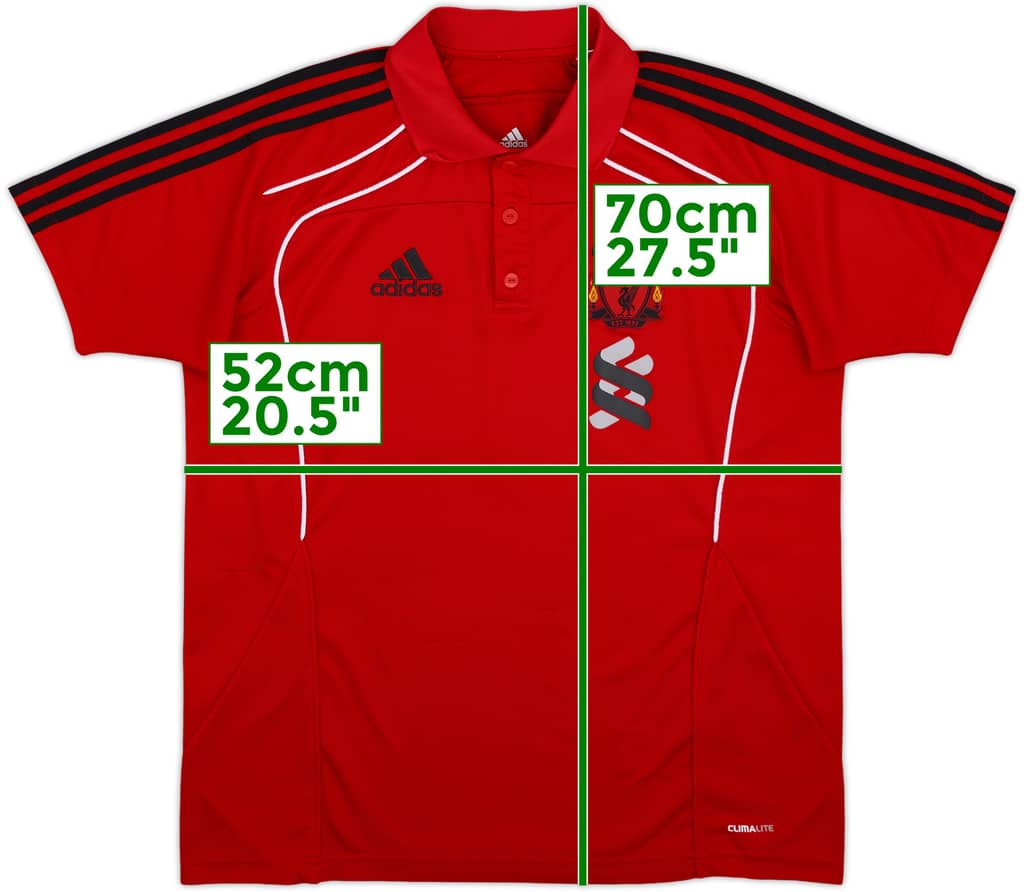 2010-11 Liverpool adidas Polo Shirt - 9/10 - (M/L)