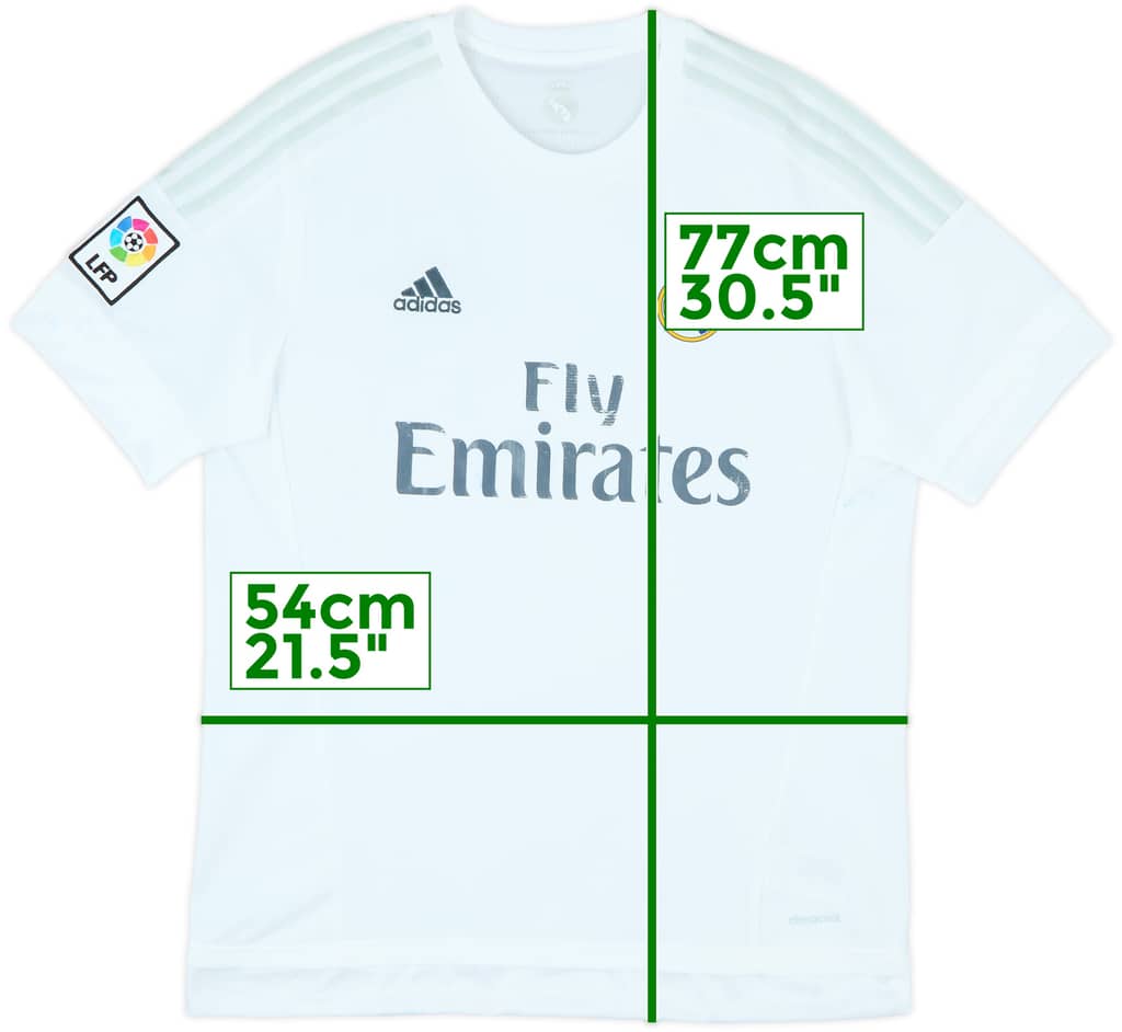 2015-16 Real Madrid Home Shirt - 5/10 - (L)