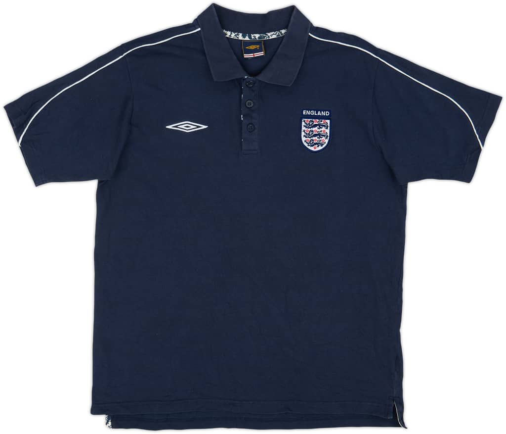 2002-04 England Umbro Polo Shirt - 8/10 - (XXL)