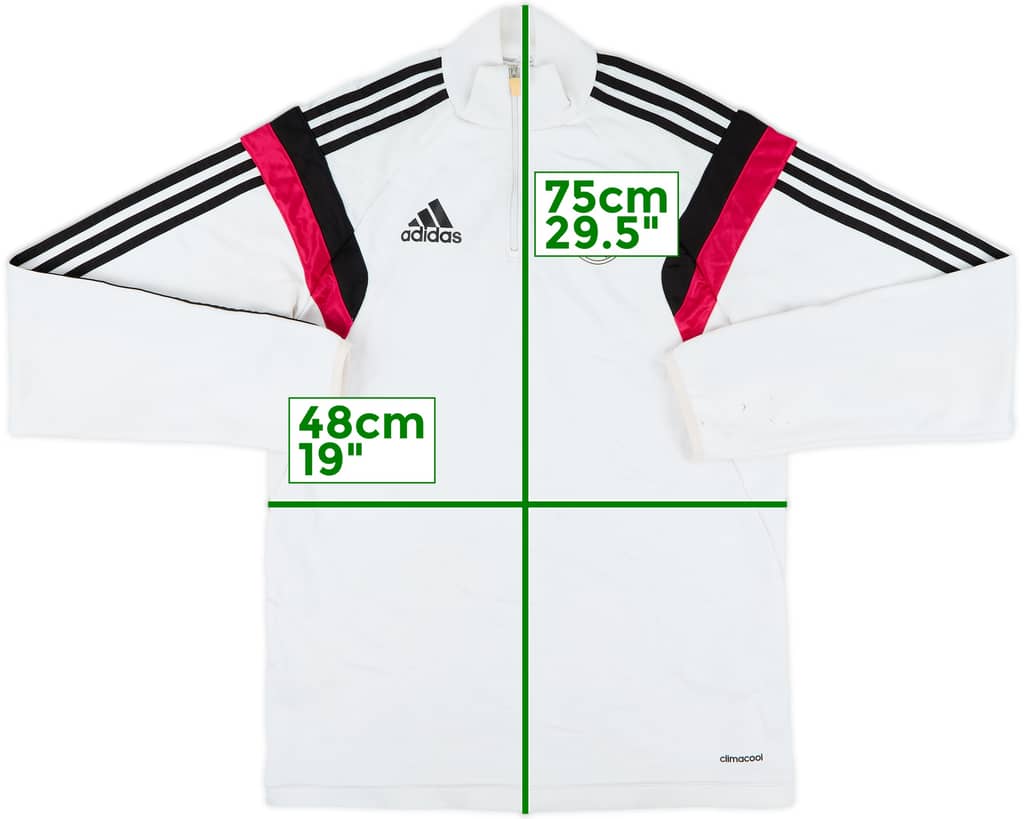2014-15 Real Madrid adidas 1/4 Zip Drill Top - 6/10 - (S)