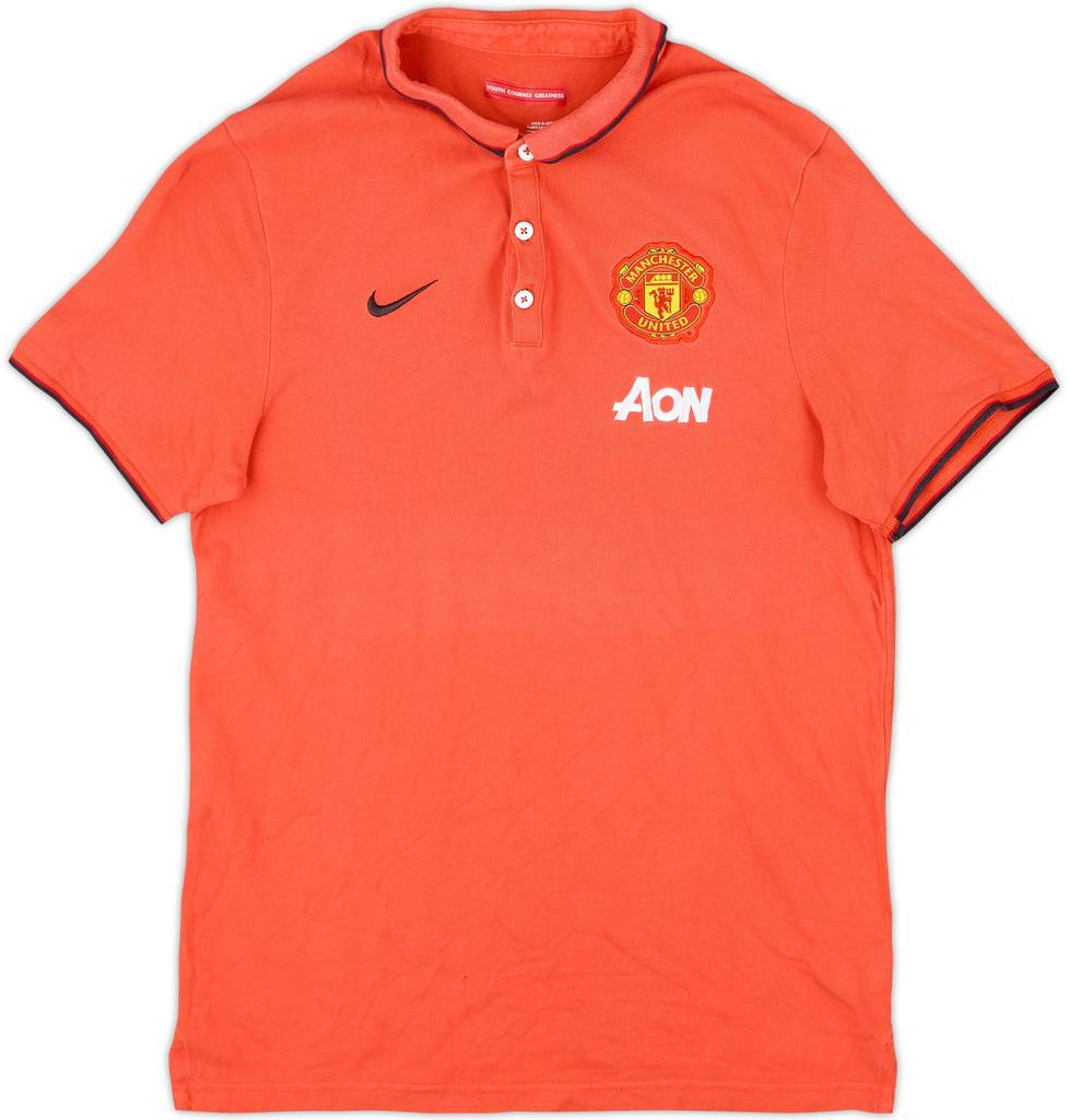 2012-13 Manchester United Nike Polo Shirt - 8/10 - (M)