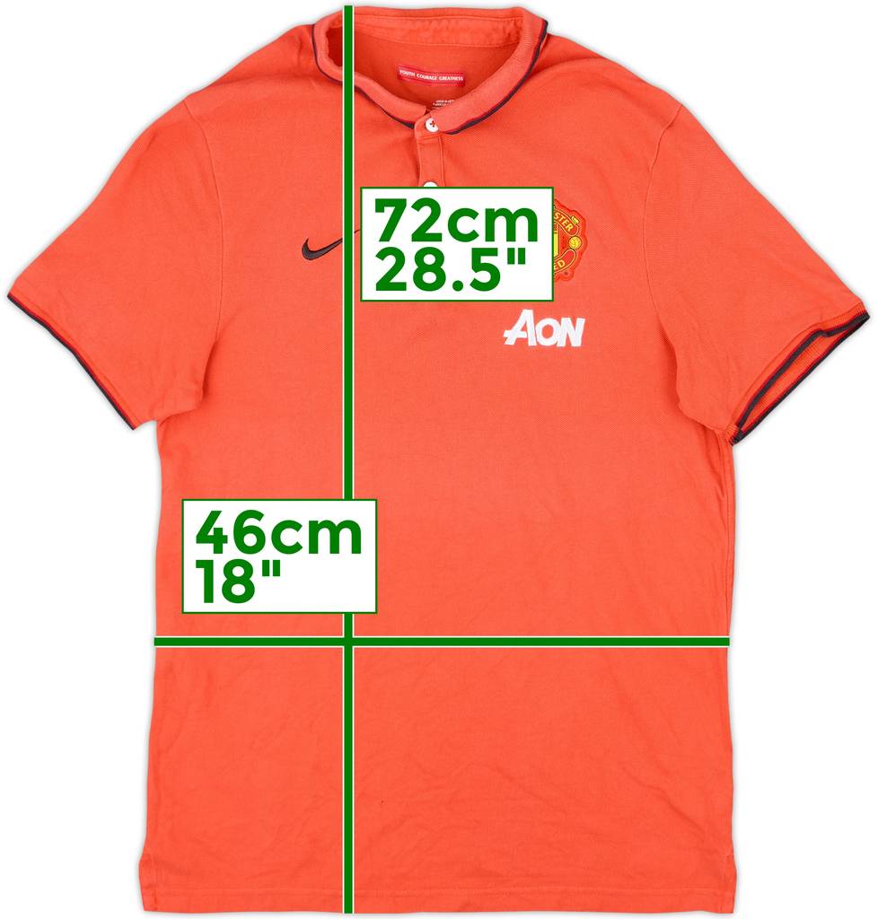 2012-13 Manchester United Nike Polo Shirt - 8/10 - (M)