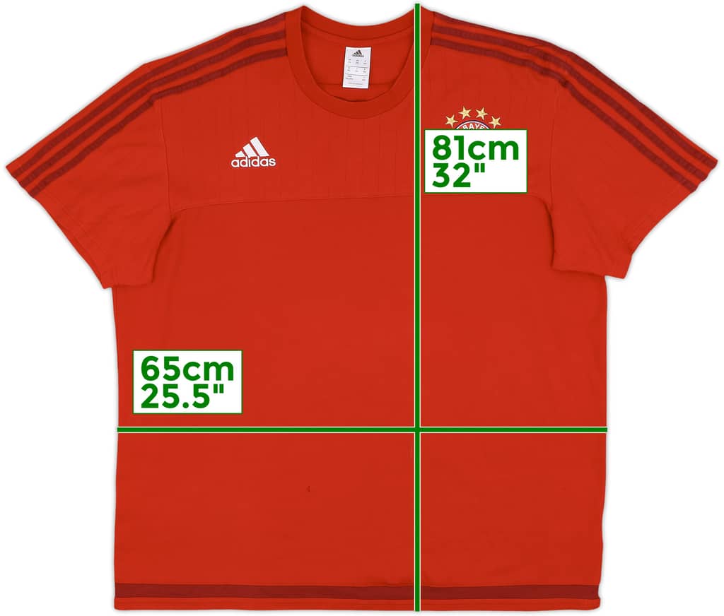 2015-16 Bayern Munich adidas Cotton Tee - 5/10 - (XXL)