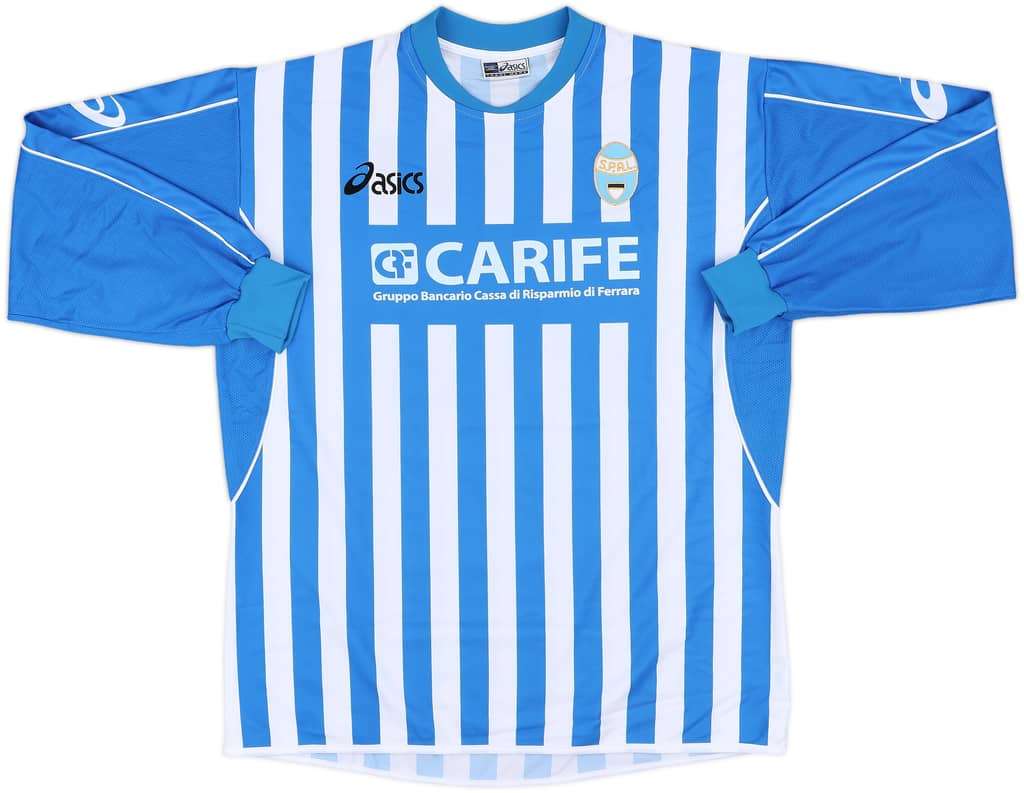 2003-04 SPAL Home L/S Shirt - 9/10 - (XL)