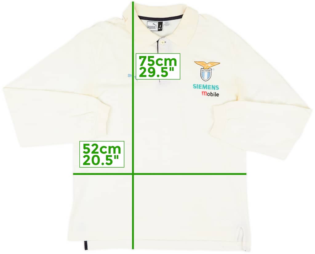 2001-02 Lazio Puma Polo L/S Shirt - 4/10 - (S)