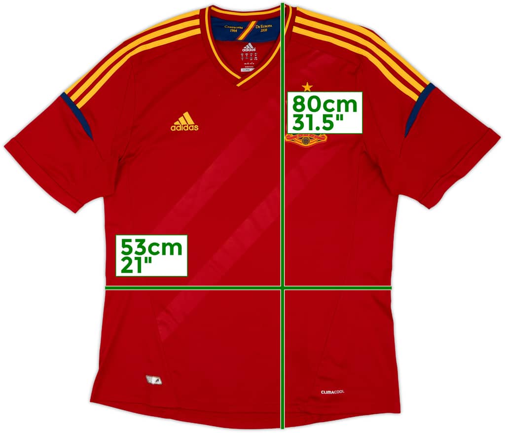 2011-12 Spain Home Shirt - 8/10 - (XL)