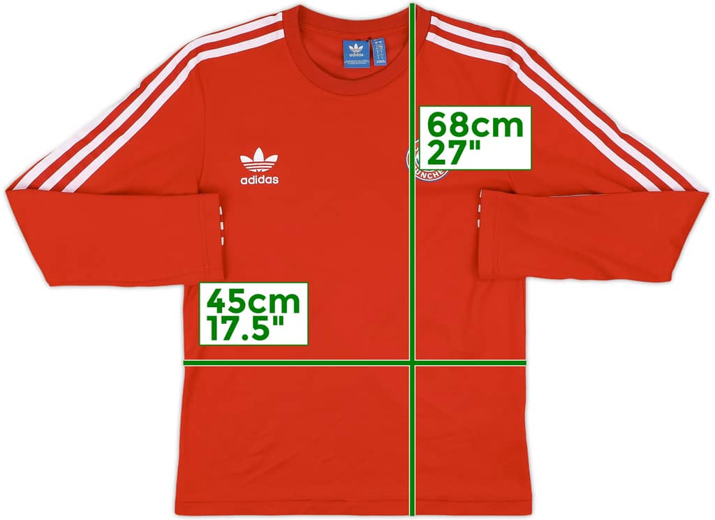 2016-17 Bayern Munich adidas Originals Cotton L/S Tee - 6/10 - (S)