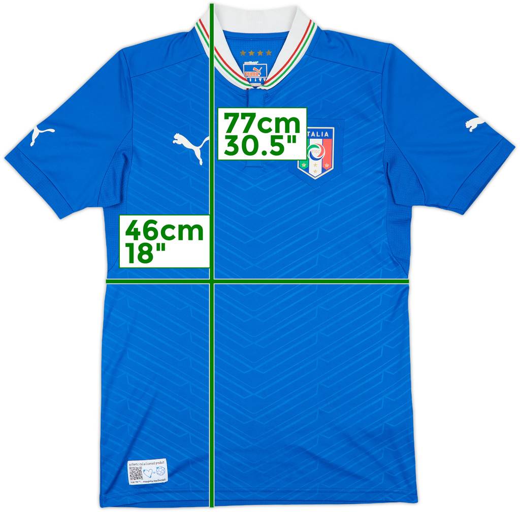 2012-13 Italy Home Shirt - 8/10 - (S)