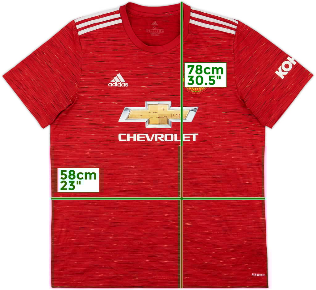 2020-21 Manchester United Home Shirt - 5/10 - (XL)
