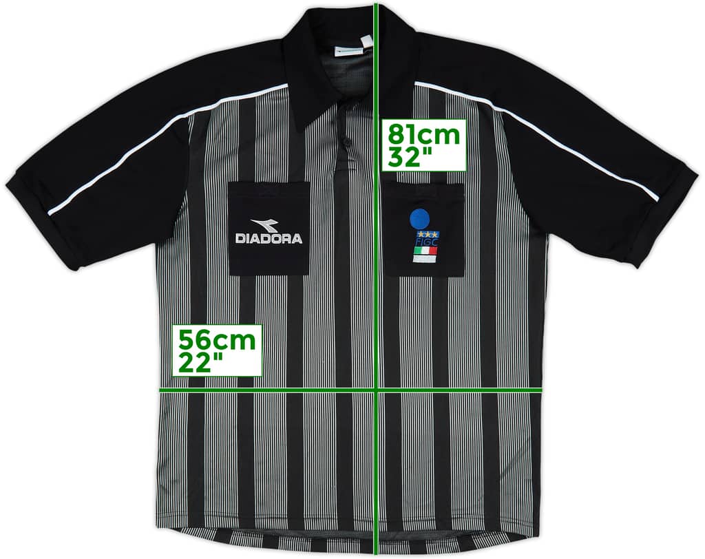 1999-00 Italy Diadora Referee Shirt - 9/10 - (XL)