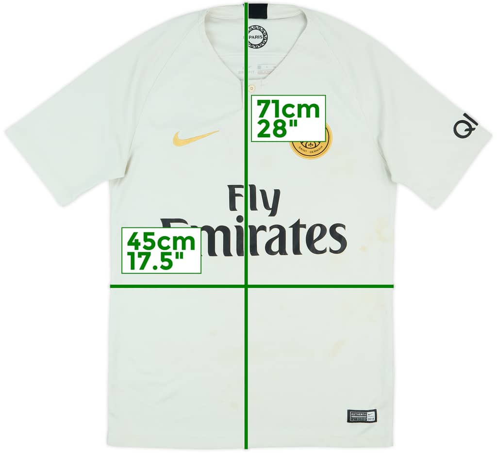 2018-19 Paris Saint-Germain Away Shirt - 4/10 - (S)