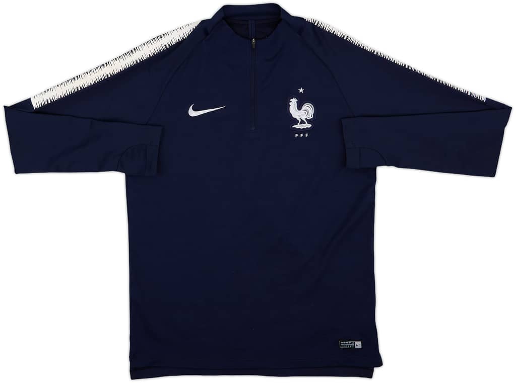 2018-19 France Nike 1/4 Zip Training Top - 8/10 - (M)