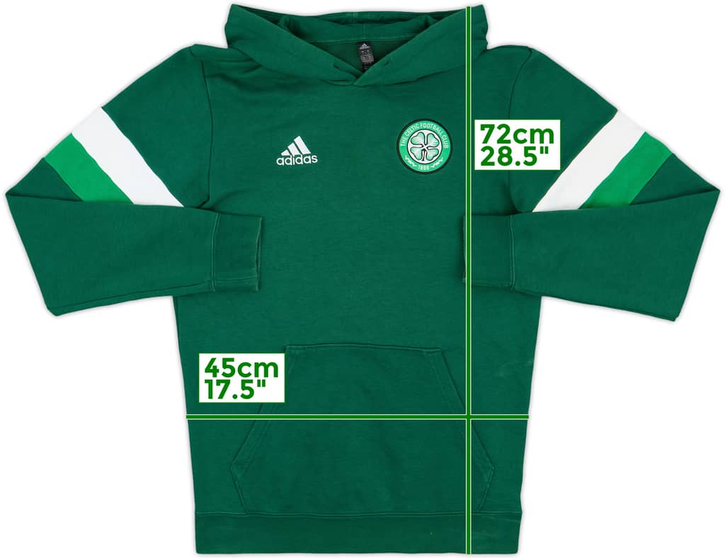 2021-22 Celtic adidas Hooded Top - 8/10 - (S)
