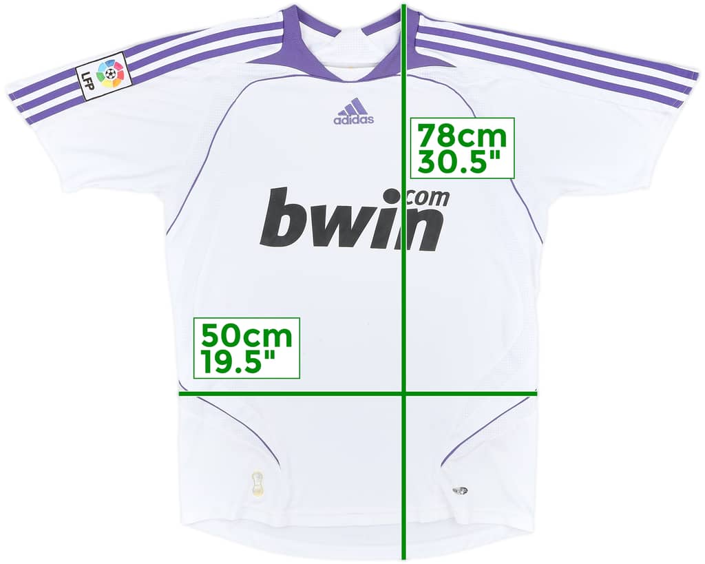 2007-08 Real Madrid Home Shirt - 6/10 - (XS)