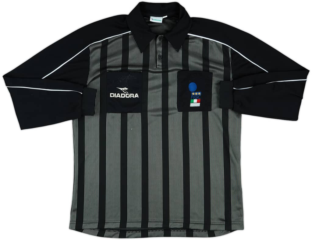 1990s Italy FIGC Diadora Referee L/S Shirt - 6/10 - (XL)