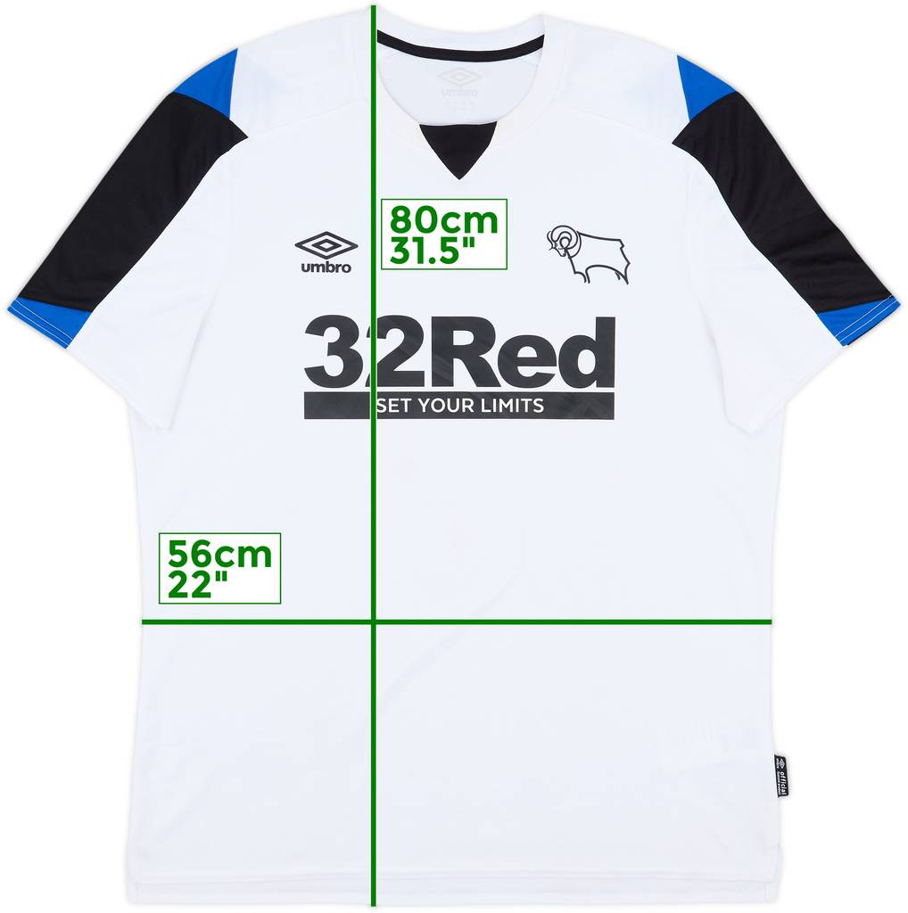 2021-22 Derby Home Shirt - 6/10 - (XL)