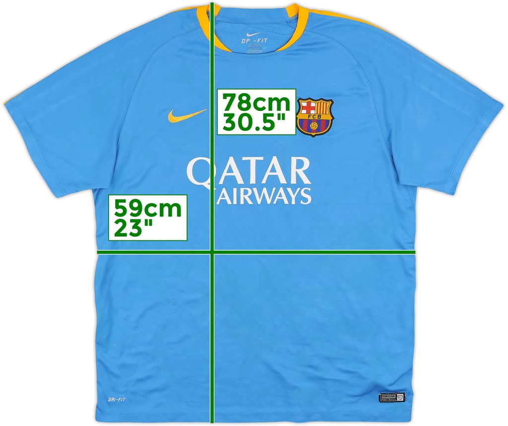2015-16 Barcelona Nike Training Shirt - 7/10 - (XXL)