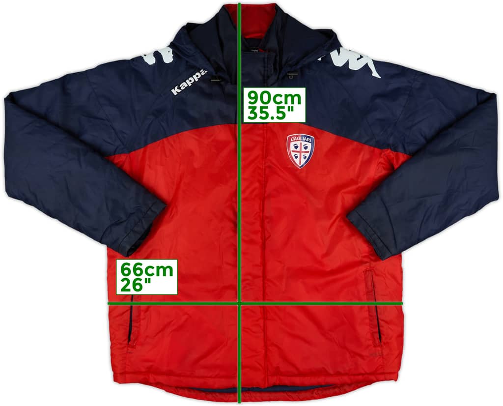 2012-13 Cagliari Kappa Padded Bench Coat - 8/10 - (XL)