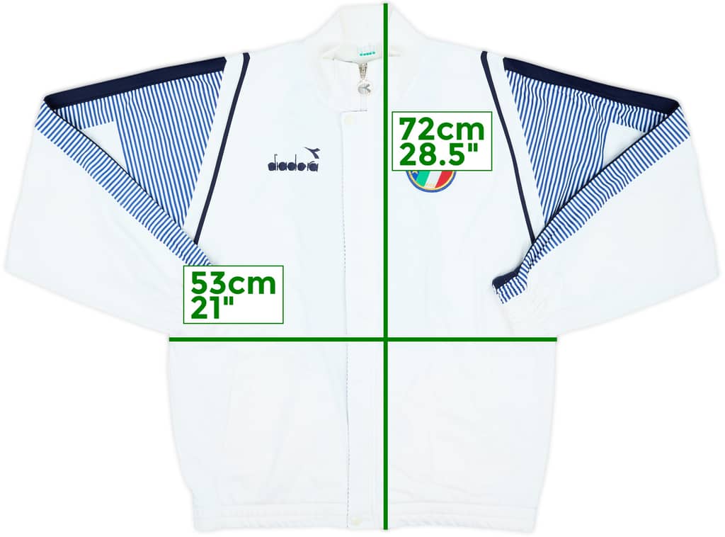1988-90 Italy Diadora Track Jacket - 9/10 - (M)