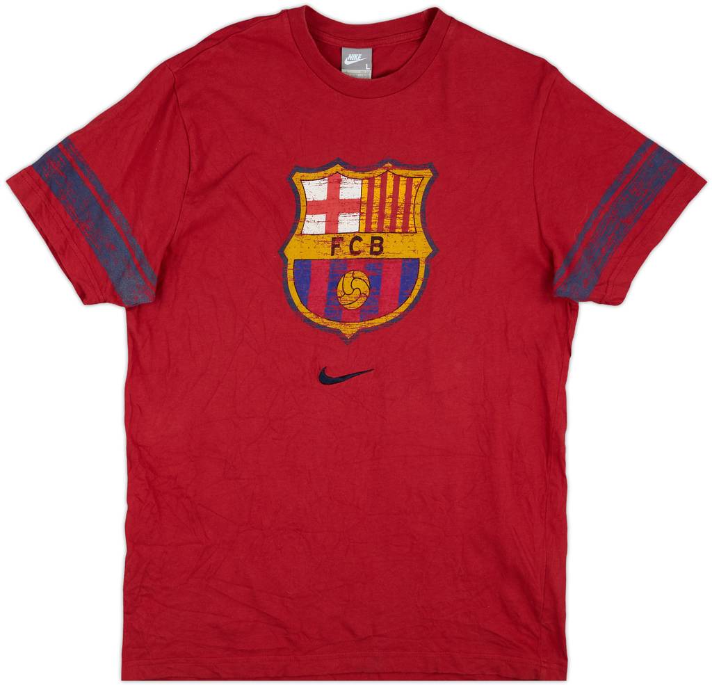 2008-09 Barcelona Nike Graphic Tee - 10/10 - (L)