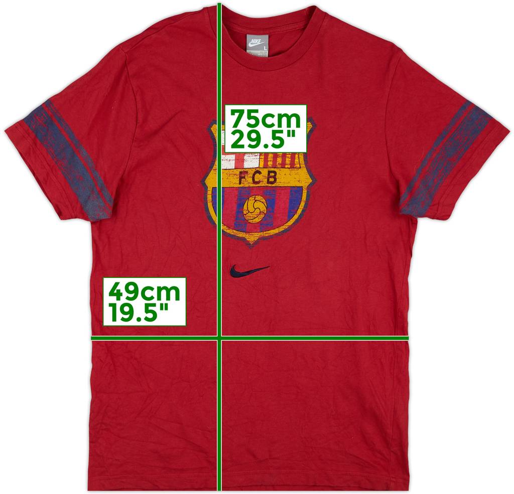 2008-09 Barcelona Nike Graphic Tee - 10/10 - (L)