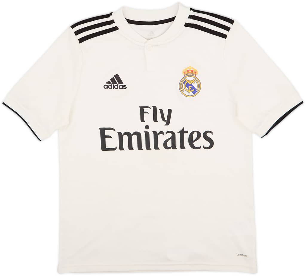 2018-19 Real Madrid Home Shirt - 8/10 - (L.Boys)