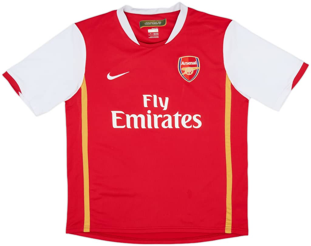 2006-08 Arsenal Home Shirt - 8/10 - (XL.Boys)