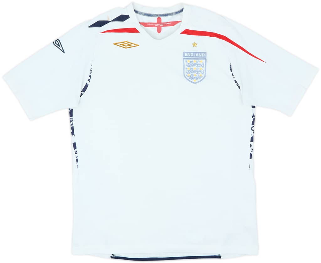 2007-09 England Home Shirt - 4/10 - (L)