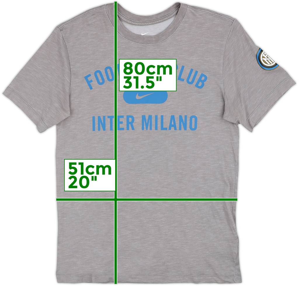 2019-20 Inter Milan Nike Cotton Tee - 9/10 - (S)