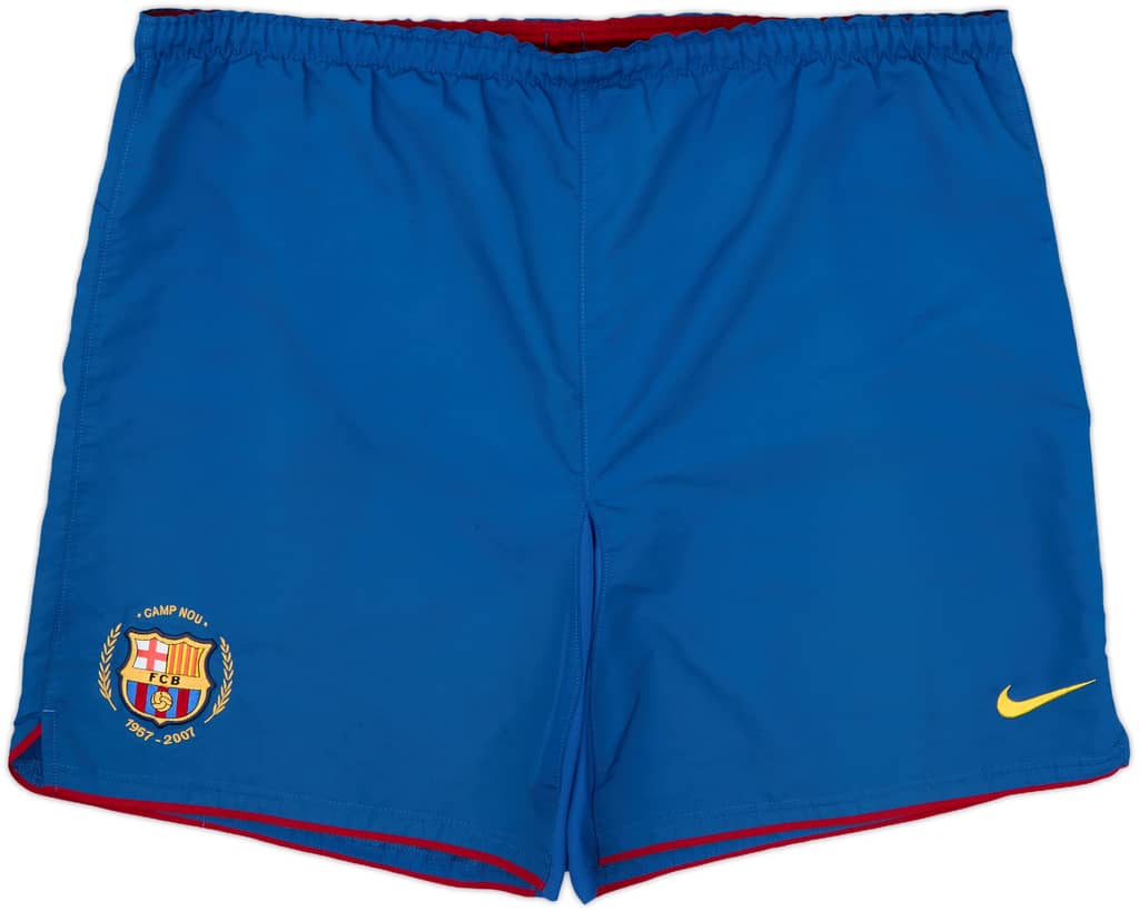 2007-08 Barcelona Home Shorts - 8/10 - (L)