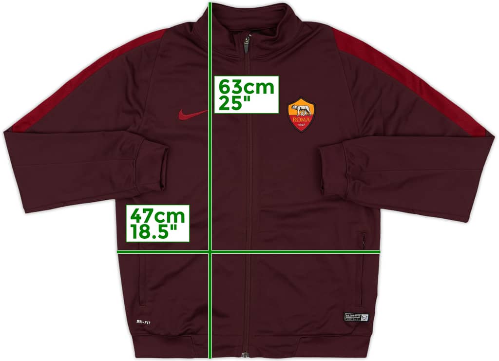 2015-16 Roma Nike Track Jacket - 9/10 - (L.Boys)