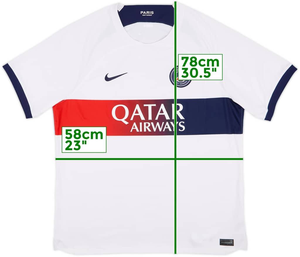 2023-24 Paris Saint-Germain Away Shirt - 10/10 - (XL)