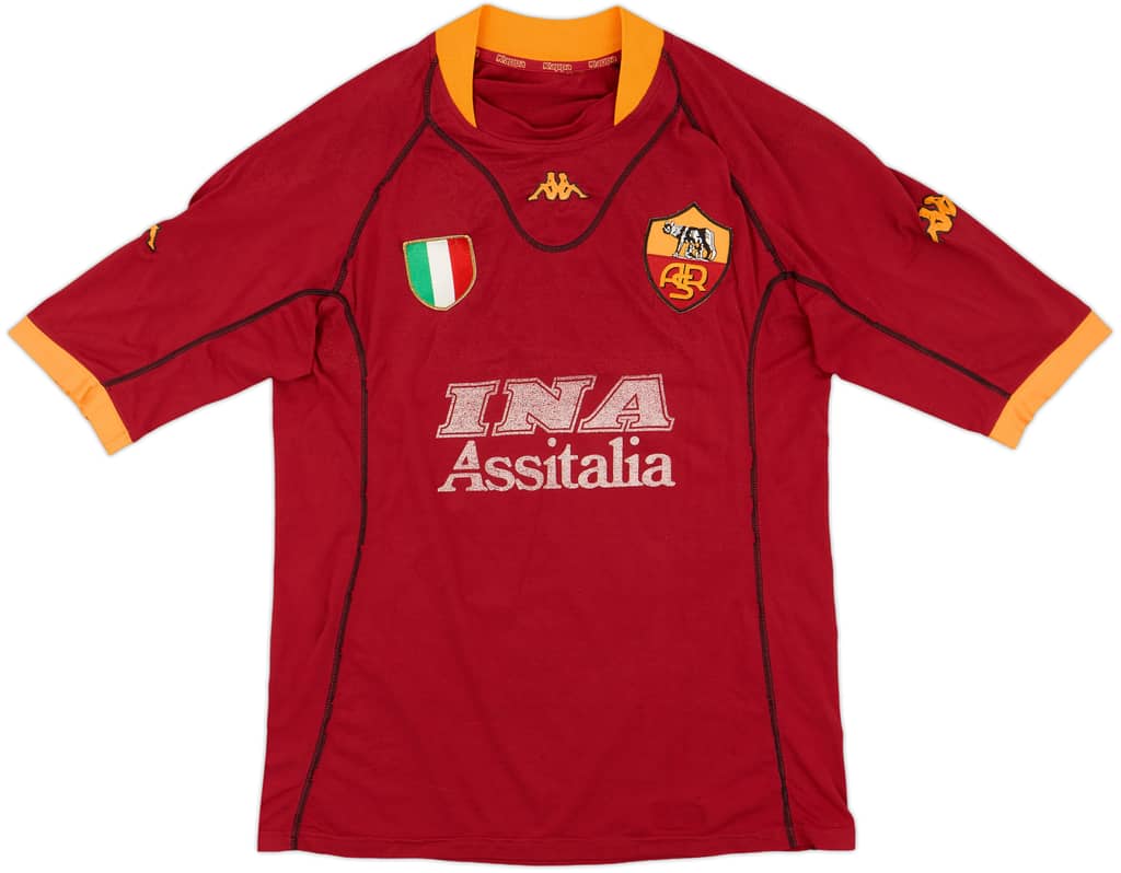 2001-02 Roma Home Shirt - 5/10 - (XL)