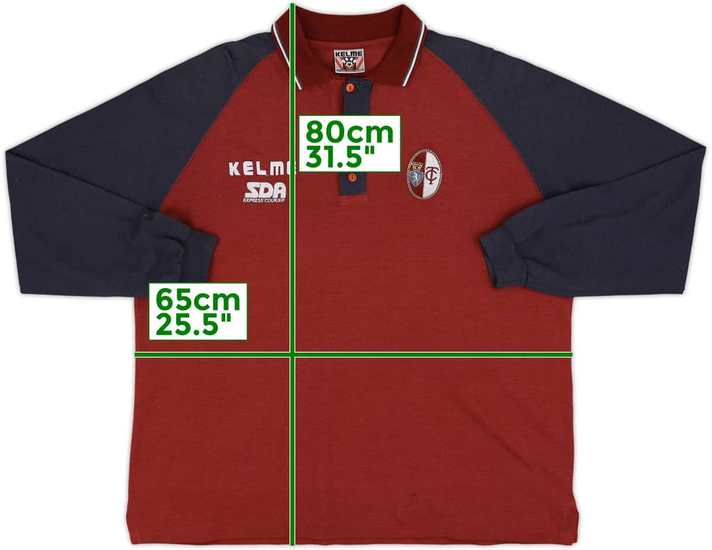 1996-97 Torino Kelme Polo L/S Shirt - 8/10 - (L)