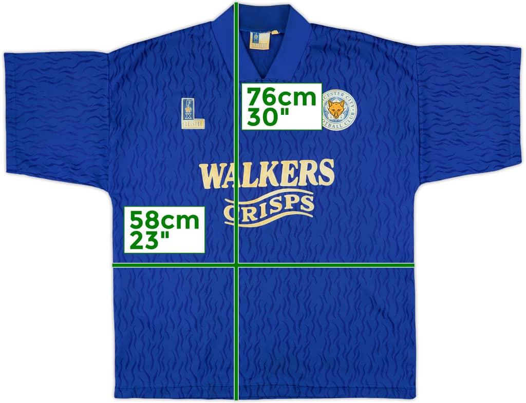 1992-94 Leicester Home Shirt - 8/10 - (L)