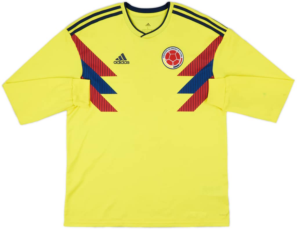 2018-19 Colombia Home L/S Shirt - 8/10 - (L)