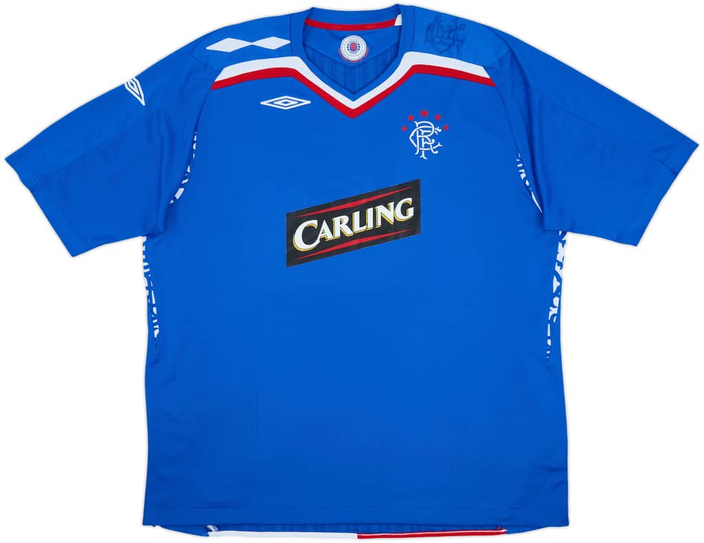 2007-08 Rangers Home Shirt - 8/10 - (3XL)