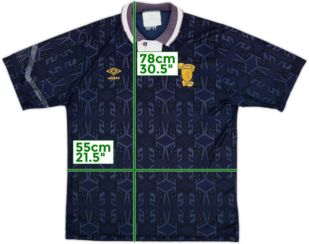 1991-94 Scotland Home Shirt - 6/10 - (L)