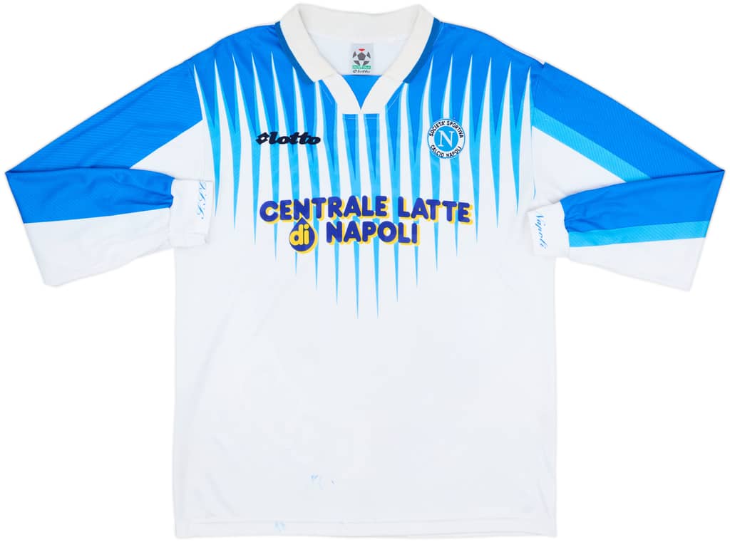 1996-97 Napoli Away L/S Shirt - 7/10 - (M)